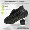 image:imageMens Orthopedic Diabetic Walking Shoes Wide Toe Box Comfortable Arch Support Plantar Fasciitis Slip On Shoes Swollen Feet Casual Adjustable Loafers for Foot and Heel Pain ReliefK1black