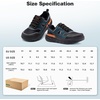 image:imageMens Orthopedic Diabetic Walking Shoes Wide Tox Box Comfortable Arch Support Plantar Fasciitis Orthotics Heel Spur Shoes Swollen Feet Casual Fashion Sneakers for Foot and Heel Pain ReliefK2dark Blue