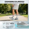 image:imageMens Orthopedic Diabetic Wide Running Shoes Arch Support Plantar Fasciitis Sneakers Comfortable Beathable Orthotic Walking Shoes for Ankle amp Heel Pain Relief Wide Fit for Swollen FeetK2gray