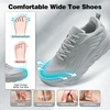 image:imageMens Orthopedic Diabetic Wide Running Shoes Arch Support Plantar Fasciitis Sneakers Comfortable Beathable Orthotic Walking Shoes for Ankle amp Heel Pain Relief Wide Fit for Swollen FeetK2gray