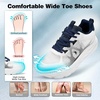 image:imageMens Orthopedic Diabetic Wide Running Shoes Arch Support Plantar Fasciitis Sneakers Comfortable Beathable Orthotic Walking Shoes for Ankle amp Heel Pain Relief Wide Fit for Swollen FeetK3white