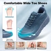 image:imageMens Orthopedic Diabetic Wide Running Shoes Arch Support Plantar Fasciitis Sneakers Comfortable Beathable Orthotic Walking Shoes for Ankle amp Heel Pain Relief Wide Fit for Swollen FeetK3dark Blue