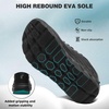 image:imageMens Orthopedic Diabetic Wide Running Shoes Arch Support Plantar Fasciitis Sneakers Comfortable Beathable Orthotic Walking Shoes for Ankle amp Heel Pain Relief Wide Fit for Swollen FeetK1black