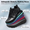 image:imageMens Orthopedic Diabetic Wide Running Shoes Arch Support Plantar Fasciitis Sneakers Comfortable Beathable Orthotic Walking Shoes for Ankle amp Heel Pain Relief Wide Fit for Swollen FeetK1black1