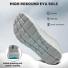 image:imageMens Orthopedic Diabetic Wide Running Shoes Arch Support Plantar Fasciitis Sneakers Comfortable Beathable Orthotic Walking Shoes for Ankle amp Heel Pain Relief Wide Fit for Swollen FeetK2gray