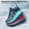 image:imageMens Orthopedic Diabetic Wide Running Shoes Arch Support Plantar Fasciitis Sneakers Comfortable Beathable Orthotic Walking Shoes for Ankle amp Heel Pain Relief Wide Fit for Swollen FeetK2dark Blue