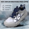 image:imageMens Orthopedic Diabetic Wide Running Shoes Arch Support Plantar Fasciitis Sneakers Comfortable Beathable Orthotic Walking Shoes for Ankle amp Heel Pain Relief Wide Fit for Swollen FeetK3white