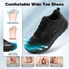 image:imageMens Orthopedic Diabetic Wide Running Shoes Arch Support Plantar Fasciitis Sneakers Comfortable Beathable Orthotic Walking Shoes for Ankle amp Heel Pain Relief Wide Fit for Swollen FeetK1black