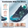 image:imageMens Orthopedic Diabetic Wide Running Shoes Arch Support Plantar Fasciitis Sneakers Comfortable Beathable Orthotic Walking Shoes for Ankle amp Heel Pain Relief Wide Fit for Swollen FeetK2dark Blue