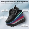 image:imageMens Orthopedic Diabetic Wide Running Shoes Casual Arch Support Plantar Fasciitis Sneakers Comfortable Beathable Orthotic Walking Shoes for Ankle amp Heel Pain Relief Wide Fit for Swollen FeetK1black