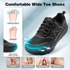 image:imageMens Orthopedic Diabetic Wide Running Shoes Casual Arch Support Plantar Fasciitis Sneakers Comfortable Beathable Orthotic Walking Shoes for Ankle amp Heel Pain Relief Wide Fit for Swollen FeetK1black