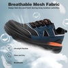 image:imageMens Orthopedic Diabetic Wide Running Shoes Casual Arch Support Plantar Fasciitis Sneakers Comfortable Beathable Orthotic Walking Shoes for Ankle amp Heel Pain Relief Wide Fit for Swollen FeetK2dark Blue