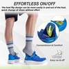 image:imageMens Orthopedic Diabetic Wide Running Shoes Comfortable Arch Support Plantar Fasciitis Sports Shoes for Easy OnOff High Arch Orthotic Swollen Tennis Fashion Sneakers for Foot and Heel Pain ReliefK2dark Blue