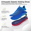 image:imageMens Orthopedic Diabetic Wide Running Shoes Comfortable Arch Support Plantar Fasciitis Sports Shoes for Easy OnOff High Arch Orthotic Swollen Tennis Fashion Sneakers for Foot and Heel Pain ReliefK2dark Blue