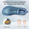 image:imageMens Orthopedic Diabetic Wide Running Shoes Comfortable Arch Support Plantar Fasciitis Sports Sneakers Casual Swollen Orthotic Work Tennis Walking Shoes for Ankle and Heel Pain ReliefK3dark Blue