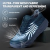 image:imageMens Orthopedic Diabetic Wide Running Shoes Comfortable Arch Support Plantar Fasciitis Sports Sneakers Casual Swollen Orthotic Work Tennis Walking Shoes for Ankle and Heel Pain ReliefK3dark Blue