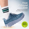image:imageMens Orthopedic Diabetic Wide Running Shoes Comfortable Arch Support Plantar Fasciitis Sports Sneakers Casual Swollen Orthotic Work Tennis Walking Shoes for Ankle and Heel Pain ReliefK3dark Blue