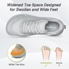 image:imageMens Orthopedic Diabetic Wide Running Shoes Comfortable Arch Support Plantar Fasciitis Sports Sneakers Casual Swollen Orthotic Work Tennis Walking Shoes for Ankle and Heel Pain ReliefK2gray