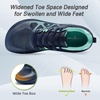 image:imageMens Orthopedic Diabetic Wide Running Shoes Comfortable Casual Arch Support Plantar Fasciitis Sports Sneakers High Arch Swollen Outdoor Work Tennis Walking Shoes for Foot and Heel Pain ReliefK2dark Blue