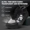 image:imageMens Orthopedic Diabetic Wide Running Shoes Comfortable Casual Arch Support Plantar Fasciitis Sports Sneakers High Arch Swollen Outdoor Work Tennis Walking Shoes for Foot and Heel Pain ReliefK1black