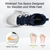 image:imageMens Orthopedic Diabetic Wide Running Shoes Comfortable Casual Arch Support Plantar Fasciitis Sports Sneakers High Arch Swollen Outdoor Work Tennis Walking Shoes for Foot and Heel Pain ReliefK3white