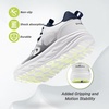 image:imageMens Orthopedic Diabetic Wide Running Shoes Comfortable Casual Arch Support Plantar Fasciitis Sports Sneakers High Arch Swollen Outdoor Work Tennis Walking Shoes for Foot and Heel Pain ReliefK3white