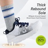 image:imageMens Orthopedic Diabetic Wide Running Shoes Comfortable Casual Arch Support Plantar Fasciitis Sports Sneakers High Arch Swollen Outdoor Work Tennis Walking Shoes for Foot and Heel Pain ReliefK3white