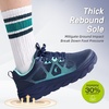 image:imageMens Orthopedic Diabetic Wide Running Shoes Comfortable Casual Arch Support Plantar Fasciitis Sports Sneakers High Arch Swollen Outdoor Work Tennis Walking Shoes for Foot and Heel Pain ReliefK2dark Blue