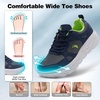 image:imageMens Orthopedic Diabetic Wide Toe Box Running Shoes Comfortable Arch Support Plantar Fasciitis Orthotics Sport Walking Shoes Swollen Feet Casual Tennis Fashion Sneakers Foot and Heel Pain ReliefK2dark Blue