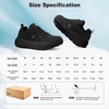 image:imageMens Orthopedic Diabetic Wide Toe Box Running Shoes Comfortable Arch Support Plantar Fasciitis Orthotics Sport Walking Shoes Swollen Feet Casual Tennis Fashion Sneakers Foot and Heel Pain ReliefK1black