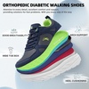 image:imageMens Orthopedic Diabetic Wide Toe Box Running Shoes Comfortable Arch Support Plantar Fasciitis Orthotics Sport Walking Shoes Swollen Feet Casual Tennis Fashion Sneakers Foot and Heel Pain ReliefK2dark Blue