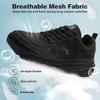 image:imageMens Orthopedic Diabetic Wide Toe Box Running Shoes Comfortable Arch Support Plantar Fasciitis Orthotics Sport Walking Shoes Swollen Feet Casual Tennis Fashion Sneakers Foot and Heel Pain ReliefK1black