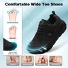 image:imageMens Orthopedic Diabetic Wide Toe Box Running Shoes Comfortable Arch Support Plantar Fasciitis Orthotics Sport Walking Shoes Swollen Feet Casual Tennis Fashion Sneakers Foot and Heel Pain ReliefK1black