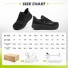 image:imageMens Orthopedic Diabetic Wide Walking Shoes Wide Toe Box Comfortable Arch Support Plantar Fasciitis Running Sports Sneakers Casual Flat Feet Swollen Feet Shoes for Foot and Heel Pain ReliefK1black