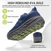 image:imageMens Orthopedic Diabetic Wide Walking Shoes Wide Toe Box Comfortable Arch Support Plantar Fasciitis Running Sports Sneakers Casual Flat Feet Swollen Feet Shoes for Foot and Heel Pain ReliefK2dark Blue