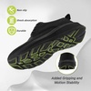 image:imageMens Orthopedic Leather Dress Shoes Casual Arch Support Plantar Fasciitis Orthotic Walking Business Oxford Comfortable High Arch Golf Tennis Work Sneakers for Foot Heel Pain ReliefW1black