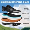 image:imageMens Orthopedic Road Running Shoes Comfort Casual Arch Support Sneakers for Plantar Fasciitis Flat Feet High Arch Orthotic Athletic Sports Tennis Work Walking Shoes for Foot amp Heel Pain ReliefW1black