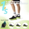 image:imageMens Orthopedic Road Running Shoes Comfortable Casual Arch Supports Plantar Fasciitis Orthotic Slip OnOff Sport Sneakers Flat Feet High Arch Tennis Work Walking Shoes for Foot Heel and Pain ReliefW1black