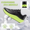 image:imageMens Orthopedic Road Running Shoes Comfortable Casual Arch Supports Plantar Fasciitis Orthotic Slip OnOff Sport Sneakers Flat Feet High Arch Tennis Work Walking Shoes for Foot Heel and Pain ReliefW1black