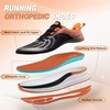image:imageMens Orthopedic Road Running Shoes Comfortable Casual Arch Supports Plantar Fasciitis Orthotic Slip OnOff Sport Sneakers Flat Feet High Arch Tennis Work Walking Shoes for Foot Heel and Pain ReliefW2orange Black