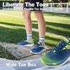 image:imageMens Orthopedic Road Running Shoes Comfortable Casual Arch Supports Plantar Fasciitis Orthotic Slip OnOff Sport Sneakers Flat Feet High Arch Tennis Work Walking Shoes for Foot Heel and Pain ReliefW3dark Blue
