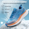 image:imageMens Orthopedic Road Running Shoes Comfortable Casual Arch Supports Plantar Fasciitis Orthotic Sports Athletic Sneakers Flat Feet High Arch Tennis Work Walking Shoes for Foot Heel and Pain ReliefW2blue