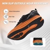 image:imageMens Orthopedic Road Running Shoes Comfortable Casual Arch Supports Plantar Fasciitis Orthotic Sports Athletic Sneakers Flat Feet High Arch Tennis Work Walking Shoes for Foot Heel and Pain ReliefW1black
