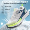 image:imageMens Orthopedic Road Running Shoes Comfortable Casual Arch Supports Plantar Fasciitis Orthotic Sports Athletic Sneakers Flat Feet High Arch Tennis Work Walking Shoes for Foot Heel and Pain ReliefW3white Blue