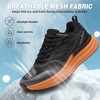 image:imageMens Orthopedic Road Running Shoes Comfortable Casual Arch Supports Plantar Fasciitis Orthotic Sports Athletic Sneakers Flat Feet High Arch Tennis Work Walking Shoes for Foot Heel and Pain ReliefW1black