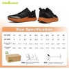 image:imageMens Orthopedic Road Running Shoes Comfortable Casual Arch Supports Plantar Fasciitis Orthotic Sports Athletic Sneakers Flat Feet High Arch Tennis Work Walking Shoes for Foot Heel and Pain ReliefW1black