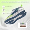 image:imageMens Orthopedic Road Running Shoes Comfortable Casual Arch Supports Plantar Fasciitis Orthotic Sports Athletic Sneakers Flat Feet High Arch Tennis Work Walking Shoes for Foot Heel and Pain ReliefW3white Blue