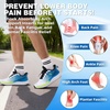 image:imageMens Orthopedic Road Running Sneakers Comfortable Casual Arch Supports Plantar Fasciitis Orthotic Sports Athletic Shoes Flat Feet High Arch Tennis Work Walking Shoes for Foot Heel and Pain ReliefW4blue White