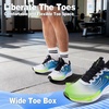 image:imageMens Orthopedic Road Running Sneakers Comfortable Casual Arch Supports Plantar Fasciitis Orthotic Sports Athletic Shoes Flat Feet High Arch Tennis Work Walking Shoes for Foot Heel and Pain ReliefW4blue White