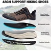 image:imageMens Orthopedic Running Shoes Comfortable Casual Arch Support Plantar Fasciitis Trekking Tennis Walking Shoes Orthotic Flat Feet Hiking Training Sports Sneakers for Foot and Heel Pain ReliefW2brown